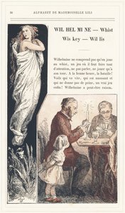 Wilhelmine, Whist, Wiskey, Willis, page 36 - Alphabet de Mademoiselle Lili, par L. Froelich et par un père (Hetzel lui-même). Bibliothèque & Magasin d