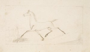 Un cheval au trot - Lorenz Frølich