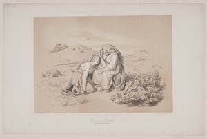Mère et fille, page 289, illustration pour "La Fuite du Cerf" de Christian Winther