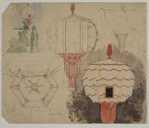 Esquisse pour un pigeonnier - Lorenz Frølich