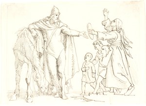 Esquisse pour Niels Ebbesen et la pauvre femme