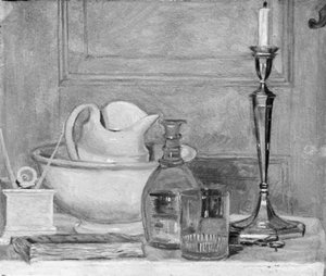 Nature morte en blanc et gris - Lorenz Frølich
