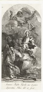 Saints Joachim et Anne avec Dieu le Père et la Vierge