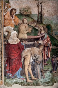 Vie de Sainte Cécile : Martyre de Sainte Cécile, détail - Lorenzo Costa