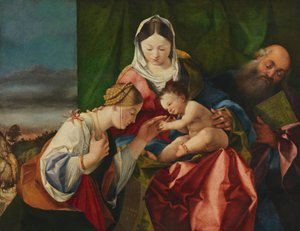 Le mariage mystique de sainte Catherine - Lorenzo Lotto