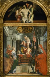 Madone et Saints par Lorenzo Lotto