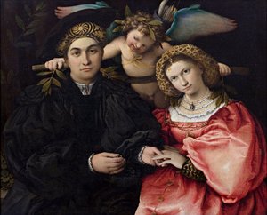 Portrait de Marsilio Cassotti et de sa fiancée Faustina