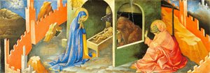 Nativité de Jésus, section de la prédelle, par Lorenzo Monaco