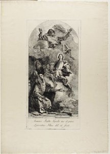 Sainte Anne et Saint Joachim offrant la Vierge Marie enfant au Père éternel