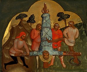 La Crucifixion de Pierre (prédelle), vers 1370 - Lorenzo Veneziano