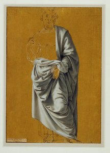 Etude de drapé pour le personnage de Saint Barthélemy ... - Lorenzo di Credi