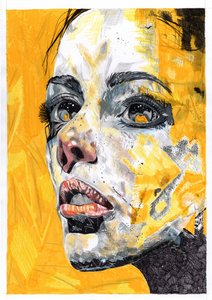 Portrait jaune expressif - Loretta Van Der Westhuizen