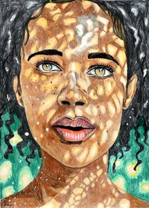 Une femme sous une lumière tamisée - Loretta Van Der Westhuizen