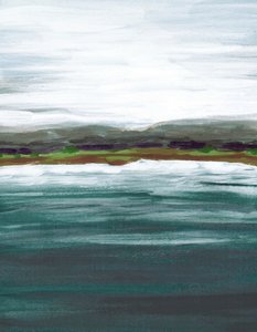 Horizon sur le lac serein