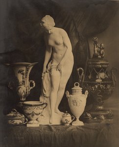 Nature morte avec statuette et vases - Louis-Rémy Robert