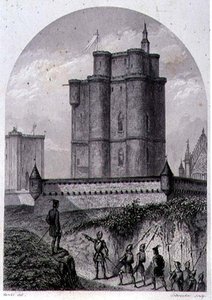 Le Donjon de Vincennes, gravé par Schroeder