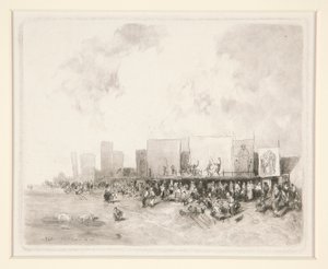 Fête de village - Louis Adolphe Hervier