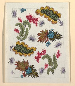 Motif floral pour textile imprimé