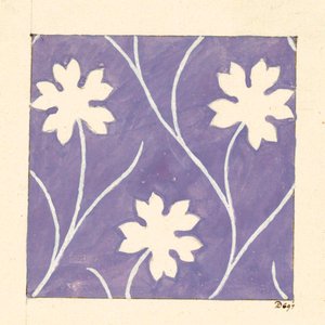 Motif floral pour textile imprimé