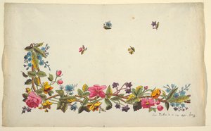 Motif floral pour textile imprimé