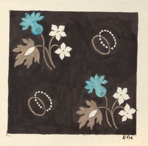Motif floral pour textile imprimé