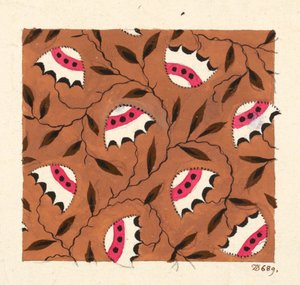 Motif floral pour textile imprimé