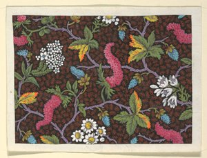 Design floral pour textiles imprimés