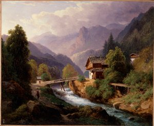 Paysage de Suisse - Louis Auguste Lapito