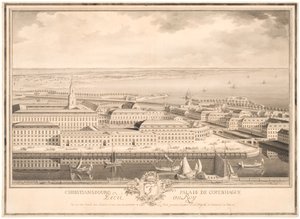 Palais de Christiansbourg à Copenhague - Louis Auguste Le Clerc