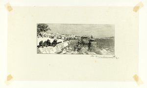 Bercy Wharf, plate two from Le Long de la Seine et des Boulevards