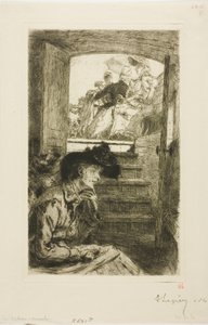 Dans le Bateau-Mouche - Louis Auguste Lepère