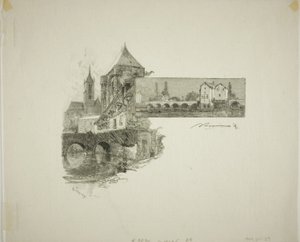 Moret : le moulin à bois - Louis Auguste Lepère