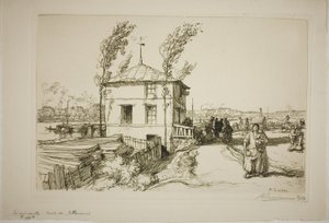 Taverne sur le chemin de Billancourt - Louis Auguste Lepère