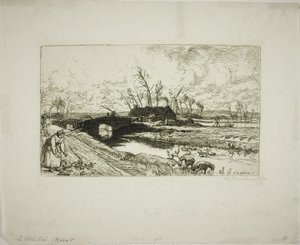 Le petit pont - Louis Auguste Lepère