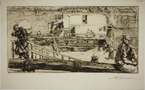 Le lavoir - Louis Auguste Lepère