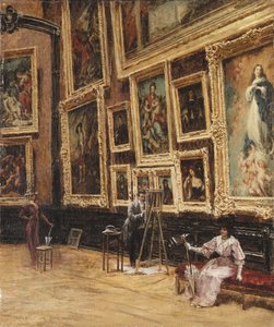 Au Louvre - Louis Beraud