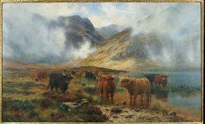 Par Loch Treachlan, Glencoe, Brumes matinales, 1907