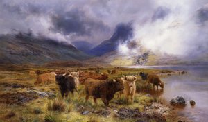 À travers Glencoe en route vers le Tay, 1899