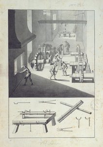Fabrication de canons, dessin pour la 