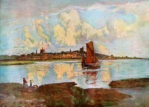 Maldon, depuis Heybridge, Essex, 1924-1926 - Louis Burleigh Bruhl