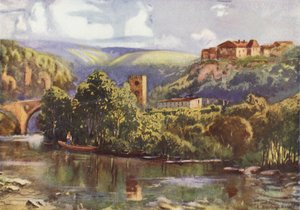 Sur le fleuve Tage, Tolède - Louis Burleigh Bruhl