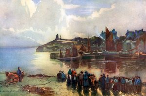 Château et port de Tenby, Pembrokeshire, Pays de Galles - Louis Burleigh Bruhl