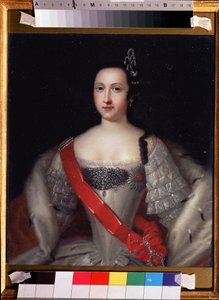 Portrait de la régente de Russie Anna Leopoldovna (1718-1746), mère du tsar Ivan VI