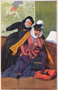 Catherine de Médicis et son fils Charles IX - Louis Charles Bombled