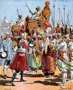 Dumas reçoit la veuve de Dost Ali Khan
