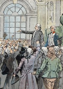 Révolution française : "Le député Jean Sylvain Bailly (1736-1793) élu maire de Paris le 15/07/1789 en présence de La Fayette" (Illustration de Louis Charles B) - Louis Charles Bombled