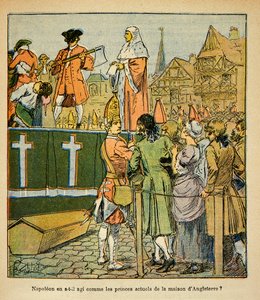 Illustration de Louis Bombled (1862-1927) du livre « Le Mémorial de Sainte-Hélène » du comte Emmanuel de Las Cases (1766-1842) : Exécution publique en Angleterre au XVIIIe siècle - Louis Charles Bombled
