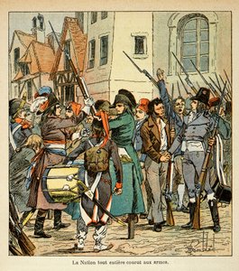Illustration du livre « Le Mémorial de Sainte-Hélène » par le comte Emmanuel de Las Cases : Toute la Nation se précipita aux armes contre les Anglais