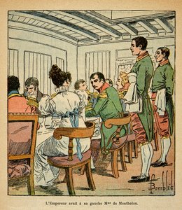Illustration par Louis Bombled (1862-1927) tirée du livre « Le Mémorial de Sainte-Hélène » par le comte Emmanuel de Las Cases (1766-1842) : Dîner de l