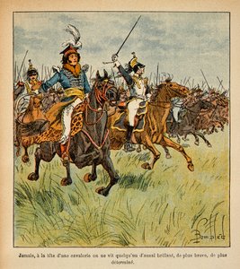 Joachim Murat (1767-1815) chargeant à la tête de sa cavalerie, Collection privée